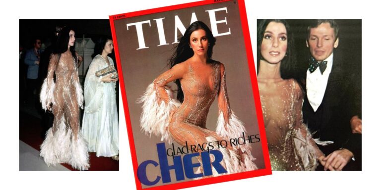 Cher en la Met Gala 1974: El Nacimiento del “Naked Dress”