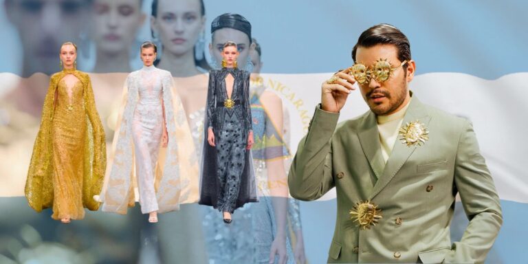 Erick Bendaña deslumbra en el Dubai Fashion Week con “El Sol y La Luna”